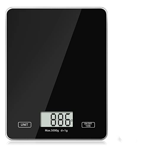 **MeroMore Digital Kitchen Scale - 11lb Capacity, 1g/0.1oz Precision, Tempered Glass Platform for Baking, Cooking & Meal Prep | Perfect for Home Chefs & Bakers**
