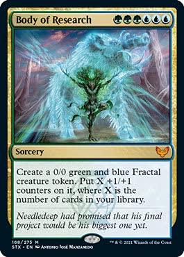 Magic: The Gathering - Body of Research Card - Strixhaven: School of Mages Expansion | Collectible Trading Card for MTG Deck Builders & Strategy Gamers
