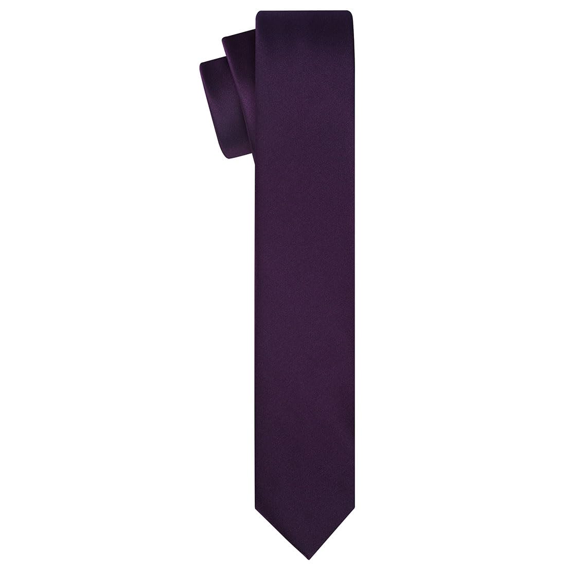 KissTies Satin Necktie for Boys & Teens - Formal Dress Tie with Gift Box - Perfect for School Dances, Weddings & Special Occasions