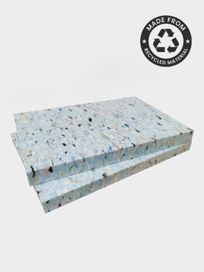 Premium 1-Inch Thick Yoga Blocks for Support & Balance - Non-Slip Chip Foam Twin Pack - Ideal for Yoga, Pilates, Stretching & Home Workouts