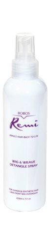 Bobos Remi Wig & Weave Detangling Spray - Tangle-Free Hair Solution for Smooth & Shiny Wigs, Extensions & Natural Hair - Perfect for Daily Styling, Salon Use & Protective Hairstyles