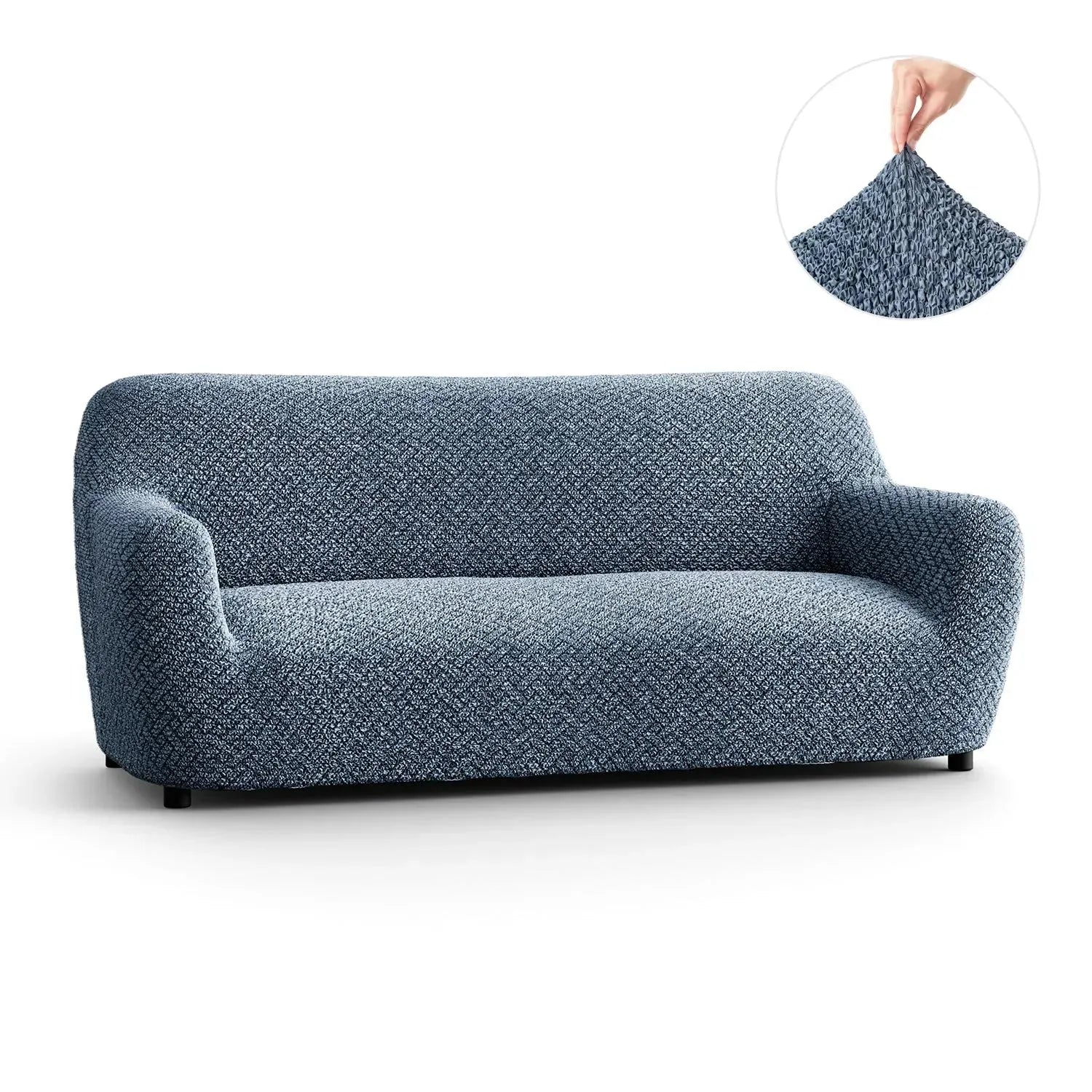 3 Seater Sofa Slipcover - Soft Microfiber Printed Fabric - Perfect for Living Room, Family Room & Home Decor