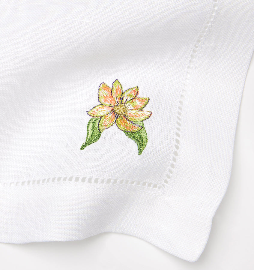 Fioritura Cocktail Napkins - Premium 5x5 Inch Decorative Paper Napkins for Parties, Weddings & Events - Elegant Floral Design, 100-Pack - Perfect for Cocktail Hour, Bridal Showers & Dinner Parties