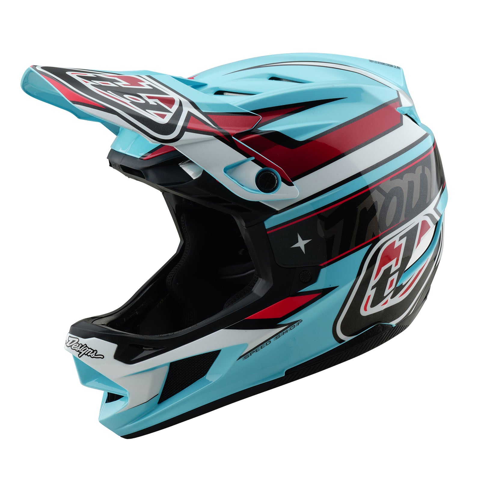D4 Polycarbonate Helmet - Linear Blue - Lightweight & Durable Safety Helmet for Construction, Cycling & Motorcycle Riding - OSHA & ANSI Certified