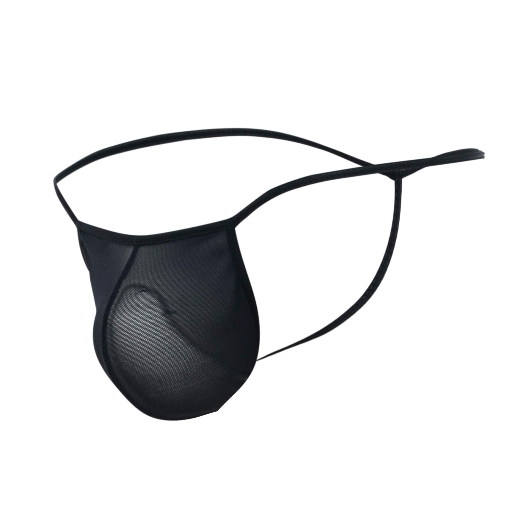 Mob Men's Sheer T-Back Thong Underwear - Ultra Soft & Breathable for Comfort All Day - Perfect for Gym, Beach, and Intimate Wear