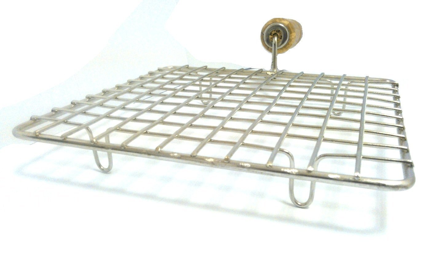 EastWest Stainless Steel Square Roti Grill - Premium Indian Chapati Maker, Papad Warmer & Roti Jali for Perfect Flatbreads | Ideal for Home Cooking, Restaurants & Outdoor BBQs