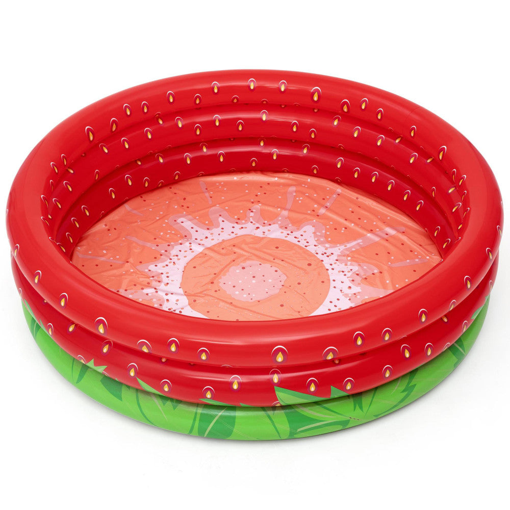 Bestway H2OGO! Sweet Strawberry Inflatable Play Pool for Kids, 66