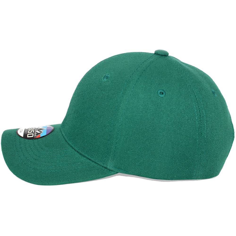 Unisex Plain Solid Velcro Baseball Cap for Men & Women - Adjustable Comfort Fit for Outdoor Sports, Hiking, and Casual Wear