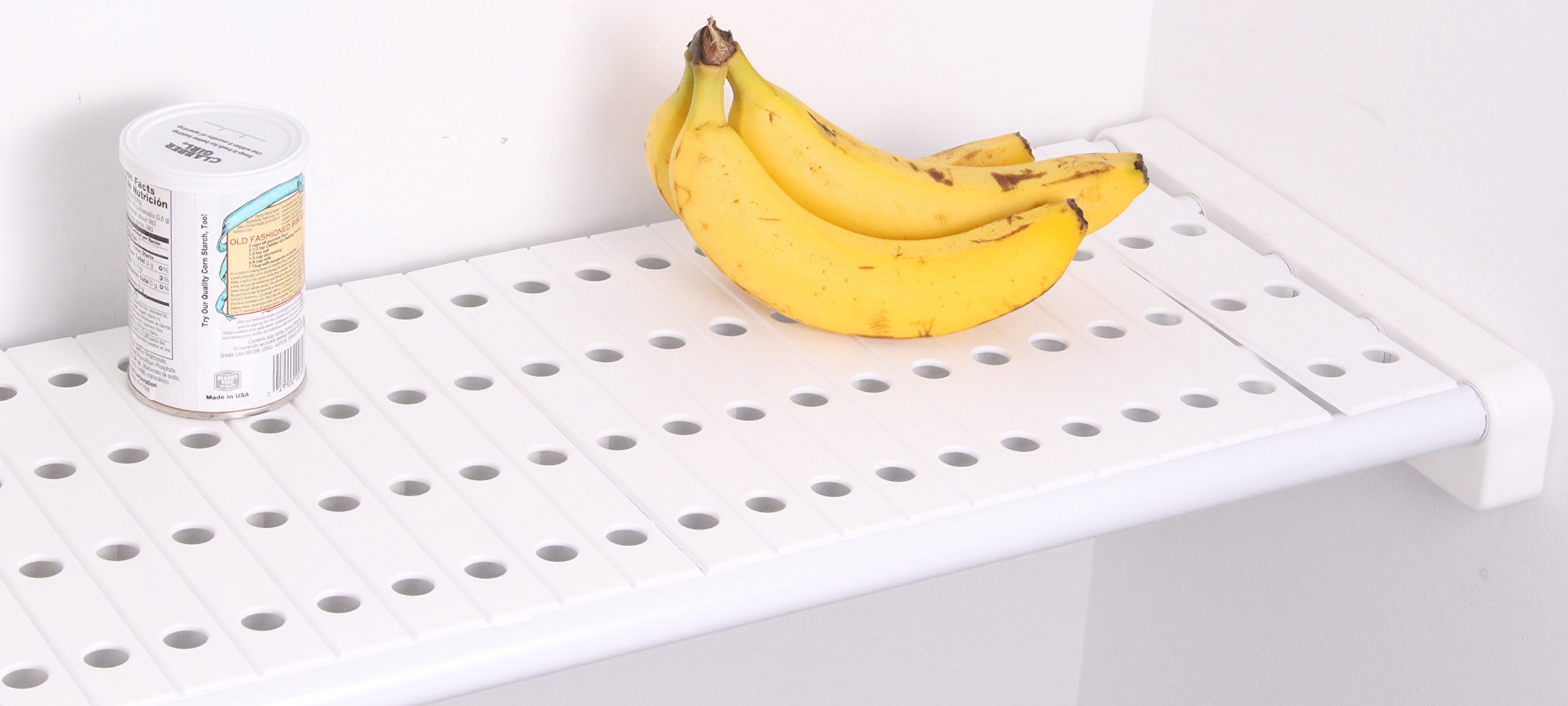 EZ Shelf - White Shelf Top Organizer for Closet & Garage Storage - Perfect for Home Organization & Space Saving Solutions
