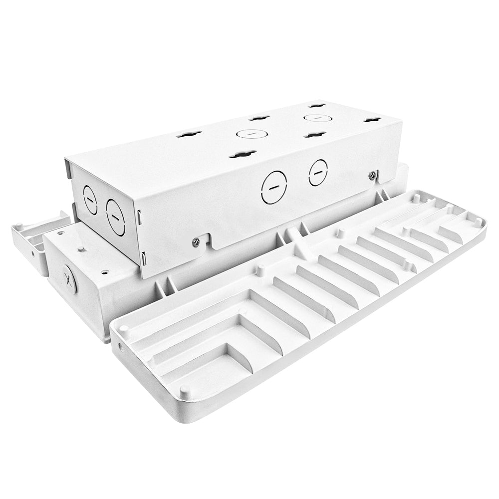 Pavo Series LED Linear High Bay Light Pendant Mounting Box - Durable Hanging Kit for Warehouse, Gym & Industrial Lighting