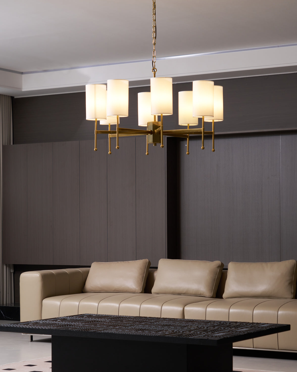 Kichler Modern Crystal Chandelier - Elegant Ceiling Light Fixture for Dining Room, Living Room & Bedroom - Energy Efficient LED Lighting for Home Decor