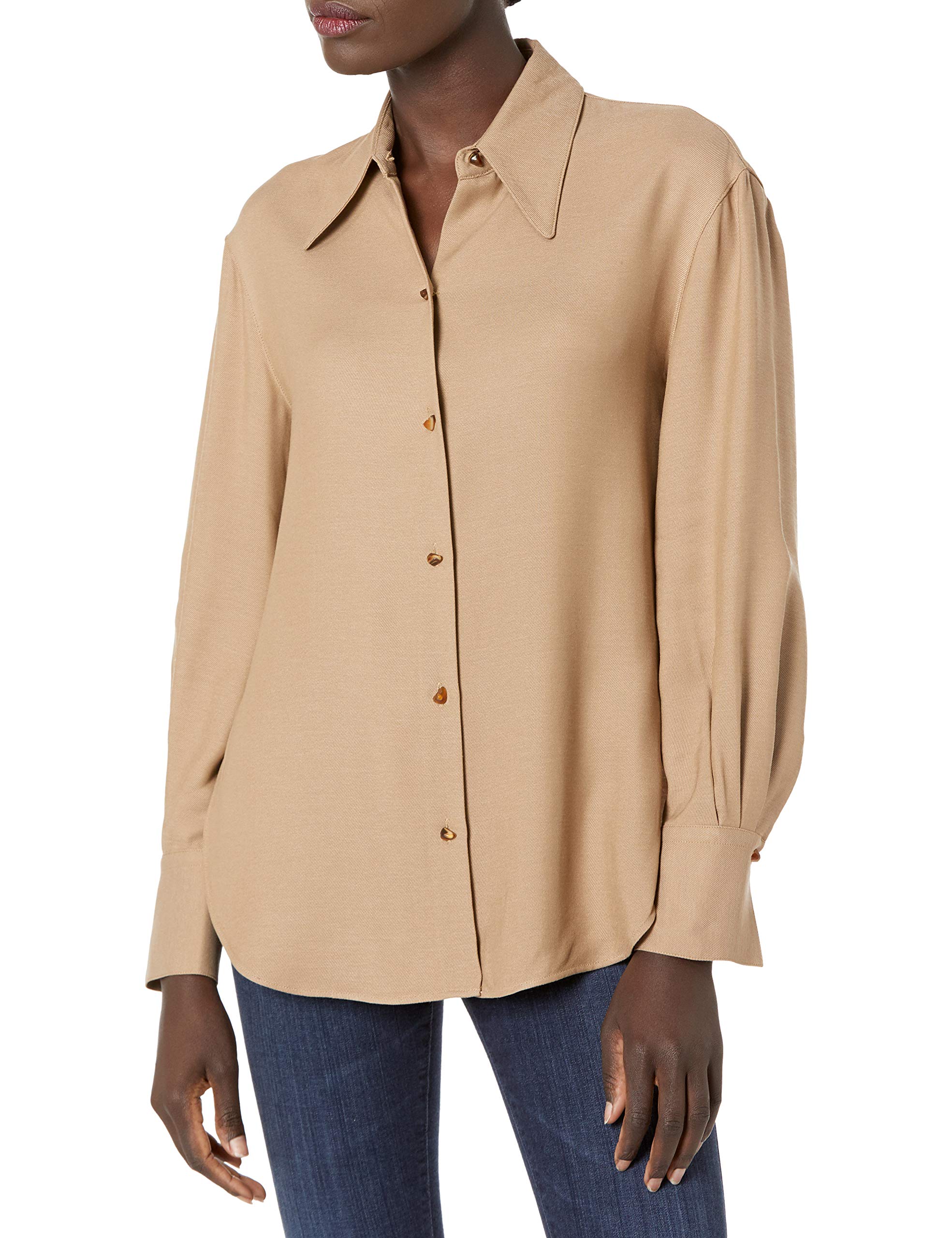 Vince Women's Long Sleeve Button Down Shirt - Classic Casual Blouse for Office, Business & Everyday Wear | Premium Cotton Dress Shirt for Women