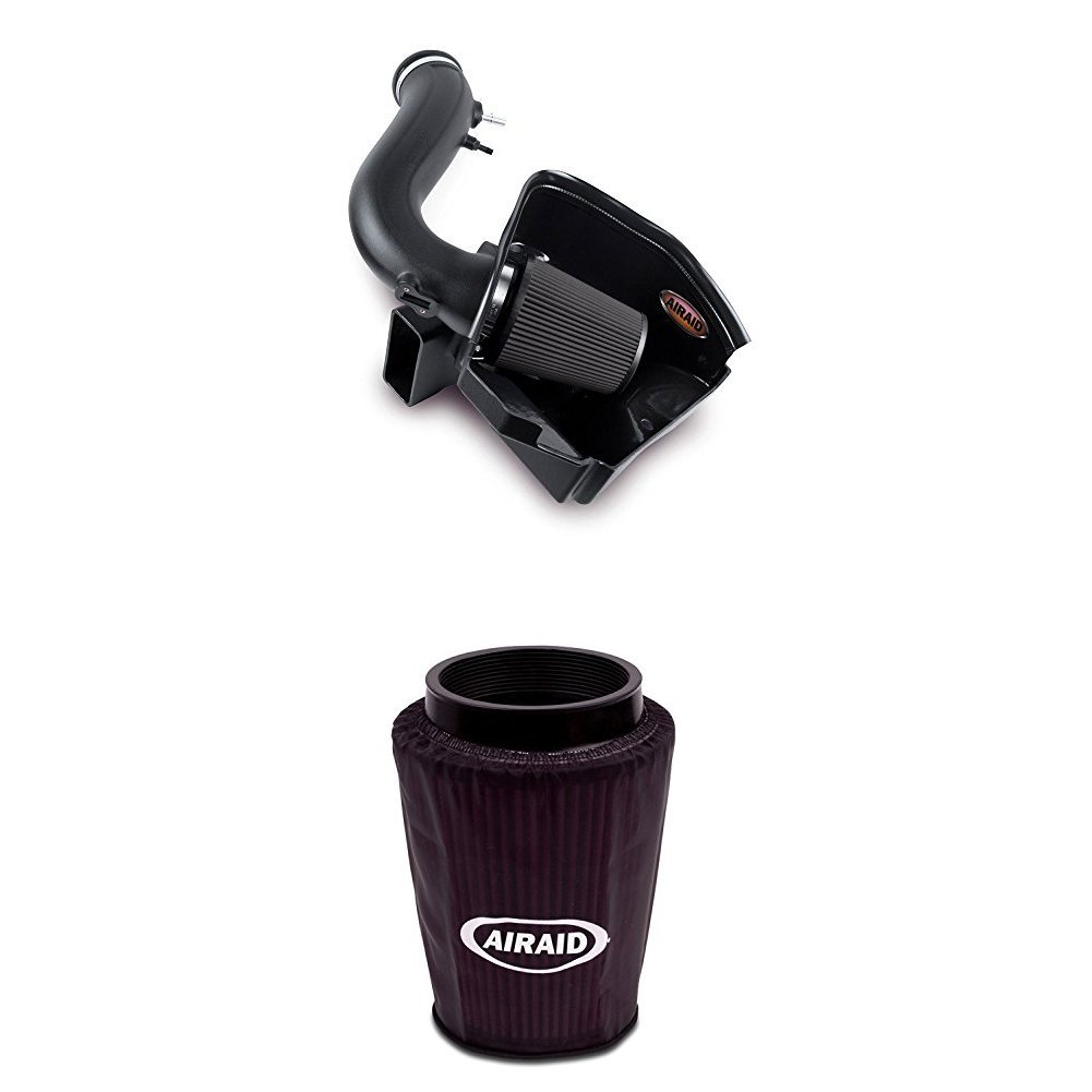 Airaid 452-265 High-Performance Air Intake System with Black Air Filter Wrap - Upgrade Your Vehicle's Power & Fuel Efficiency for Street & Off-Road Driving
