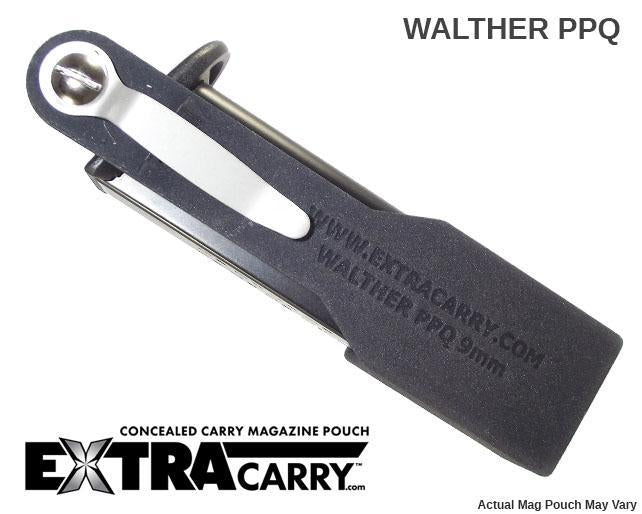 Walther PPQ 9mm 15 Round Magazine Pouch - Tactical Gun Accessories for Range Shooting & Concealed Carry | Durable Nylon Holster for Pistol Magazines