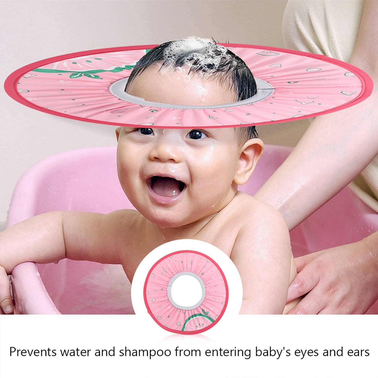 Baby Shower Hat - Soft Bath Head Visor for Gentle Hair Washing - Perfect for Infants & Toddlers - Waterproof & Comfortable Baby Bath Accessory (Great for Bath Time, Spa Days & Sensitive Scalp Care)