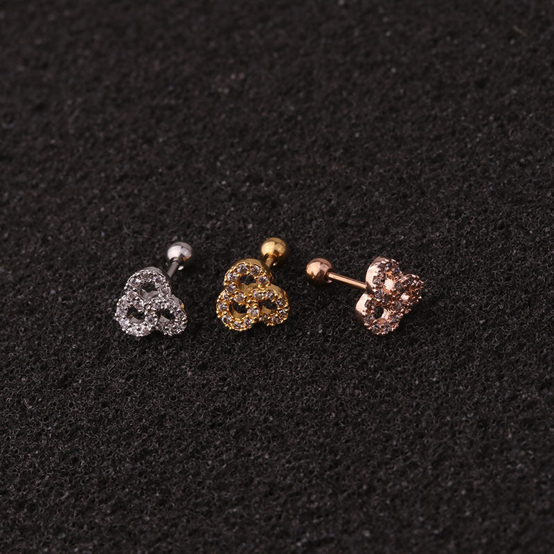 20G Surgical Steel Bunny Stud Helix Earrings for Cartilage Piercing | Hypoallergenic Body Jewelry for Women & Men | Perfect for Everyday Wear, Parties & Gifts