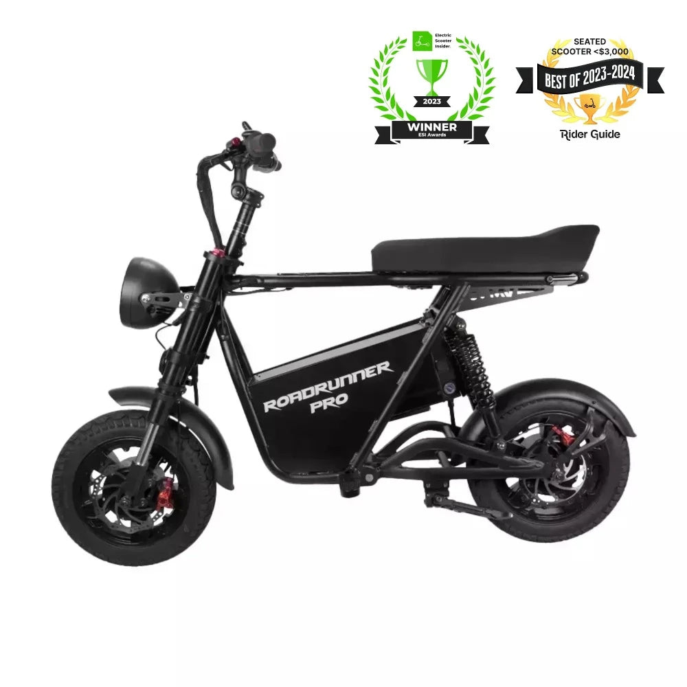 EMOVE RoadRunner Pro Seated Electric Scooter - 500W Motor, 25MPH Speed, 40 Mile Range - Perfect for Commuting & Urban Transportation