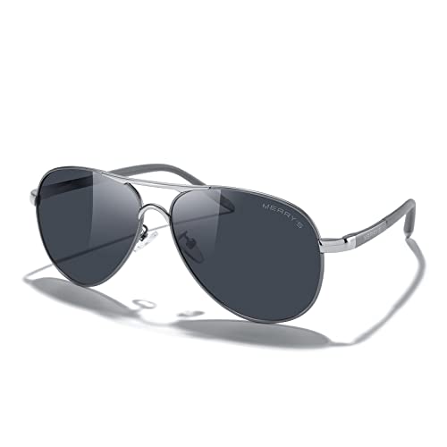 Gray Frame/Silver Bridge/Black Lens