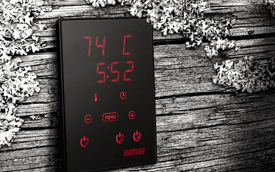 Harvia Spirit Electric Sauna Heater with Xenio WiFi Control - Smart Home Spa & Wellness Solution for Indoor Sauna Rooms