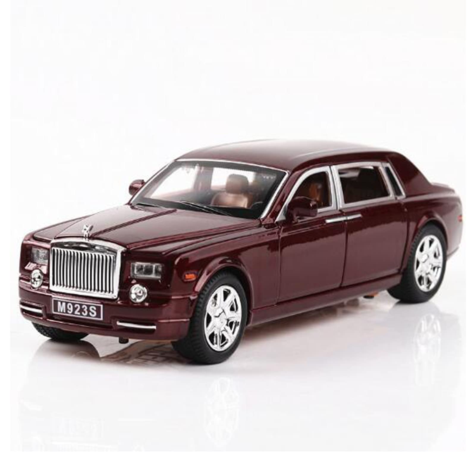 1:24 Scale Rolls-Royce Phantom Diecast Metal Alloy Toy Car Model - Premium Collectible Vehicle for Kids & Adults - Perfect for Display, Gifts, and Playtime Scenes