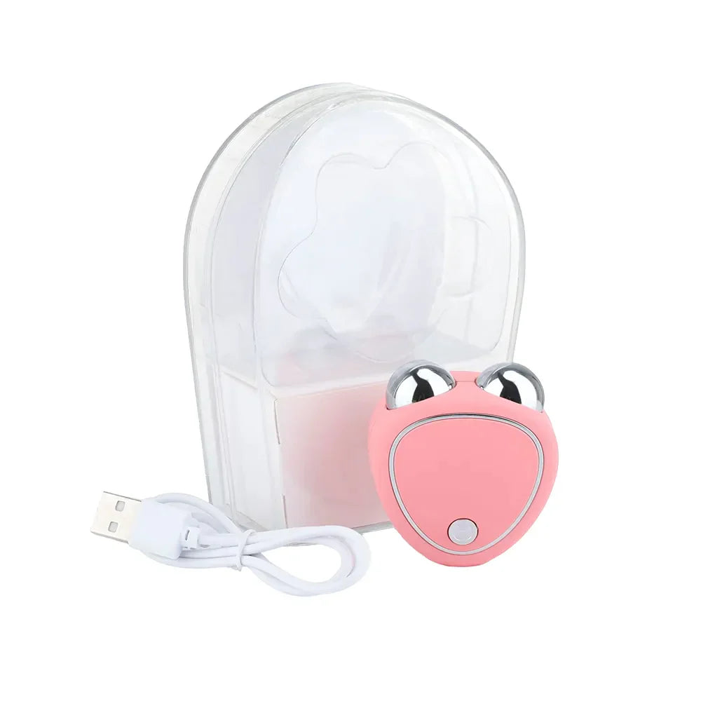 Rechargeable Portable Electric Face Lift Roller Massager for Wrinkle Reduction & Skin Tightening - Perfect for Home Spa, Travel & Anti-Aging Skincare Routine