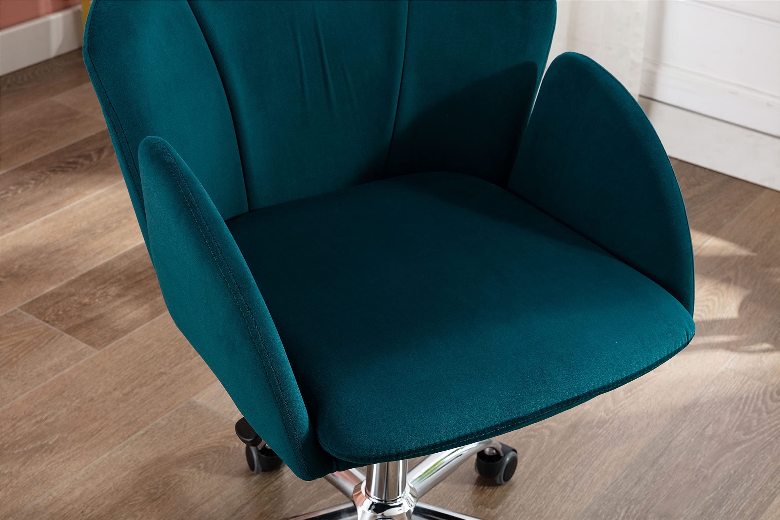 Ergonomic Office Chair with Lumbar Support & Armrests - 360° Swivel Rolling Computer Desk Chair for Home & Work - Breathable Fabric Task Chair (Teal) - Perfect for Long Work Hours, Gaming & Remote Work Setup
