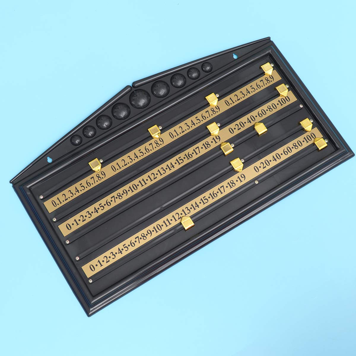 **Abaodam Plastic Snooker Pool Scoreboard - Billiard Game Scorer for Home, Club & Bar - Black (Perfect for Tournaments & Casual Play)**