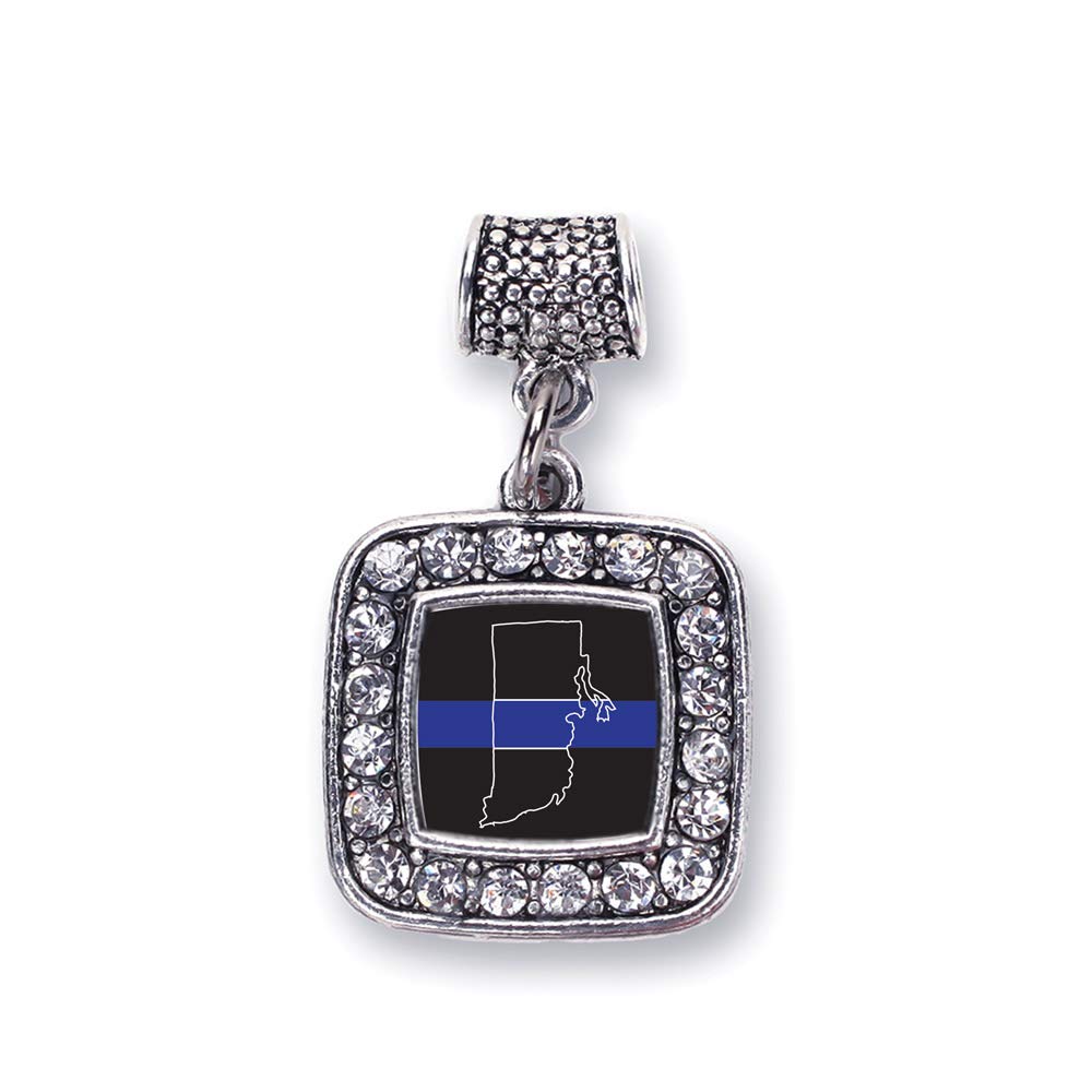 **Elegant Sterling Silver Square Charm Bracelet with Cubic Zirconia - Perfect for Gifts, Anniversaries & Everyday Wear**