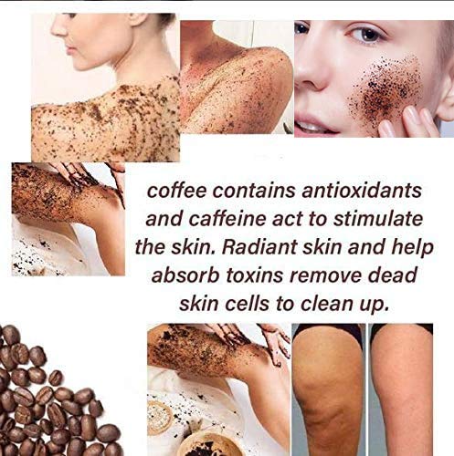 Organic Arabica Coffee Scrub for Face & Body - Natural Exfoliator for Cellulite & Stretch Marks, 100g | Gentle Skin Renewal for Spa Day & Home Skincare Routine