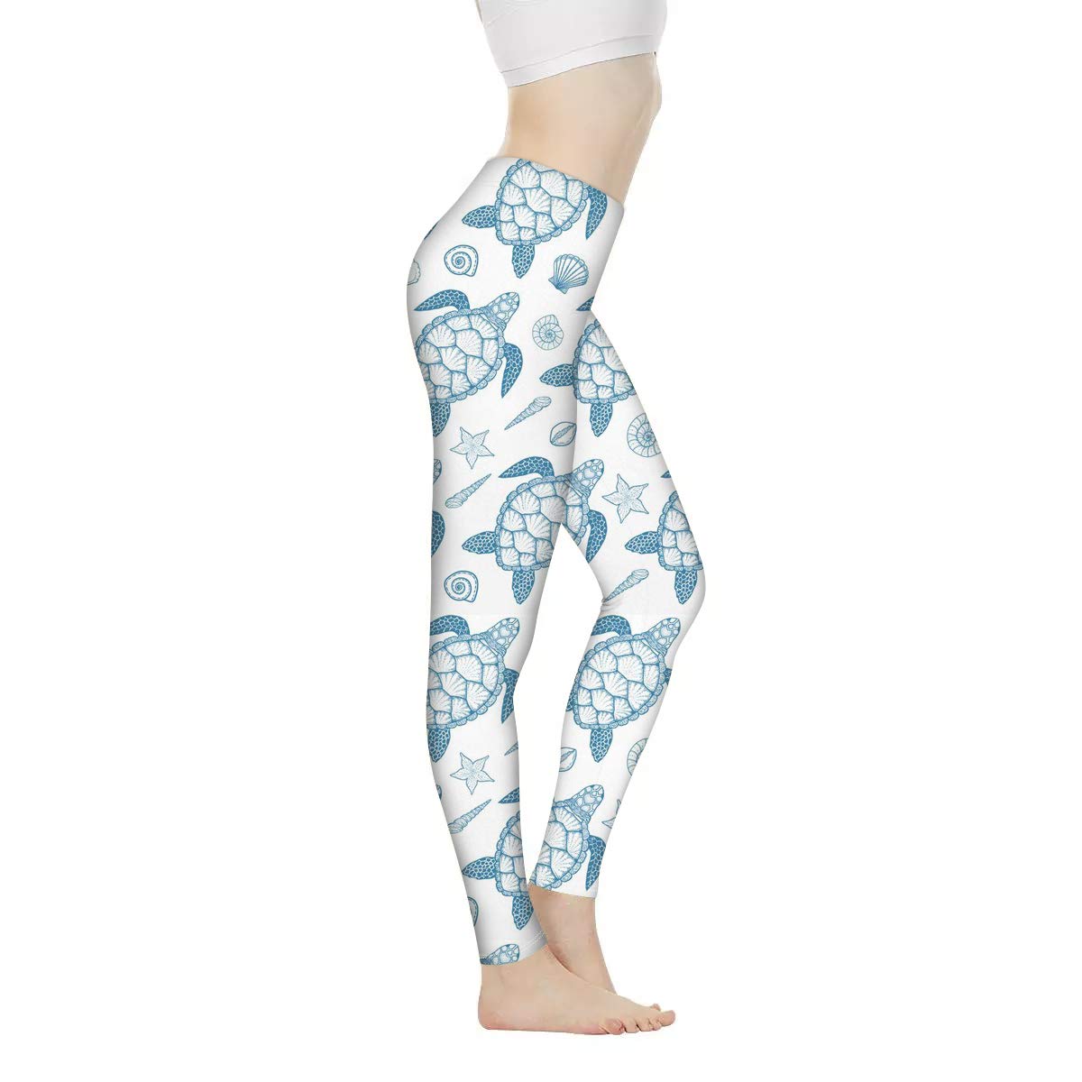 **Xhuibop Women's High-Waisted Seamless Yoga Pants - Workout Leggings for Running, Gym & Lounge - Plus Size Ankle-Length Activewear**