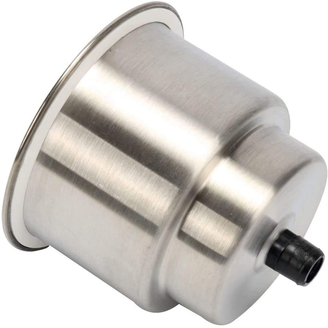 ISURE MARINE 4-Pack Stainless Steel Self-Draining Cup Holder for Boats, RVs, Campers - Recessed Drink Holder with Drain Hole for Marine Use | Perfect for Fishing, Sailing, and Outdoor Adventures