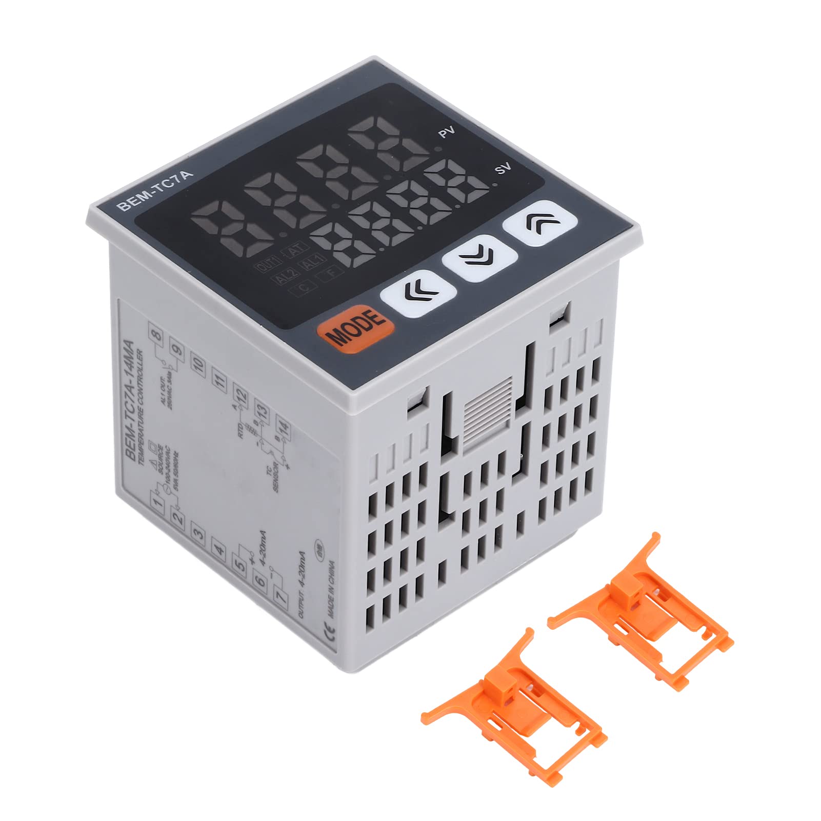 PID Temperature Controller - 100-240VAC LED Thermostat for Automation & HVAC
