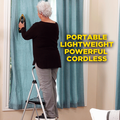 Phoenix Gold Free Flight Cordless Iron - Lightweight Cordless Travel Iron with Steamer - Perfect for Business Trips, Vacations & Wrinkle-Free Clothes Anywhere