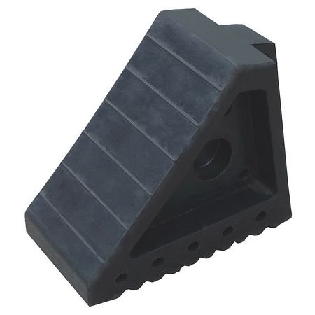 Heavy Duty Rubber Wheel Chocks for Trucks, Trailers & RVs - Non-Slip Molded Black Wheel Stops for Parking Safety - Perfect for Garage, Warehouse & Driveway Use