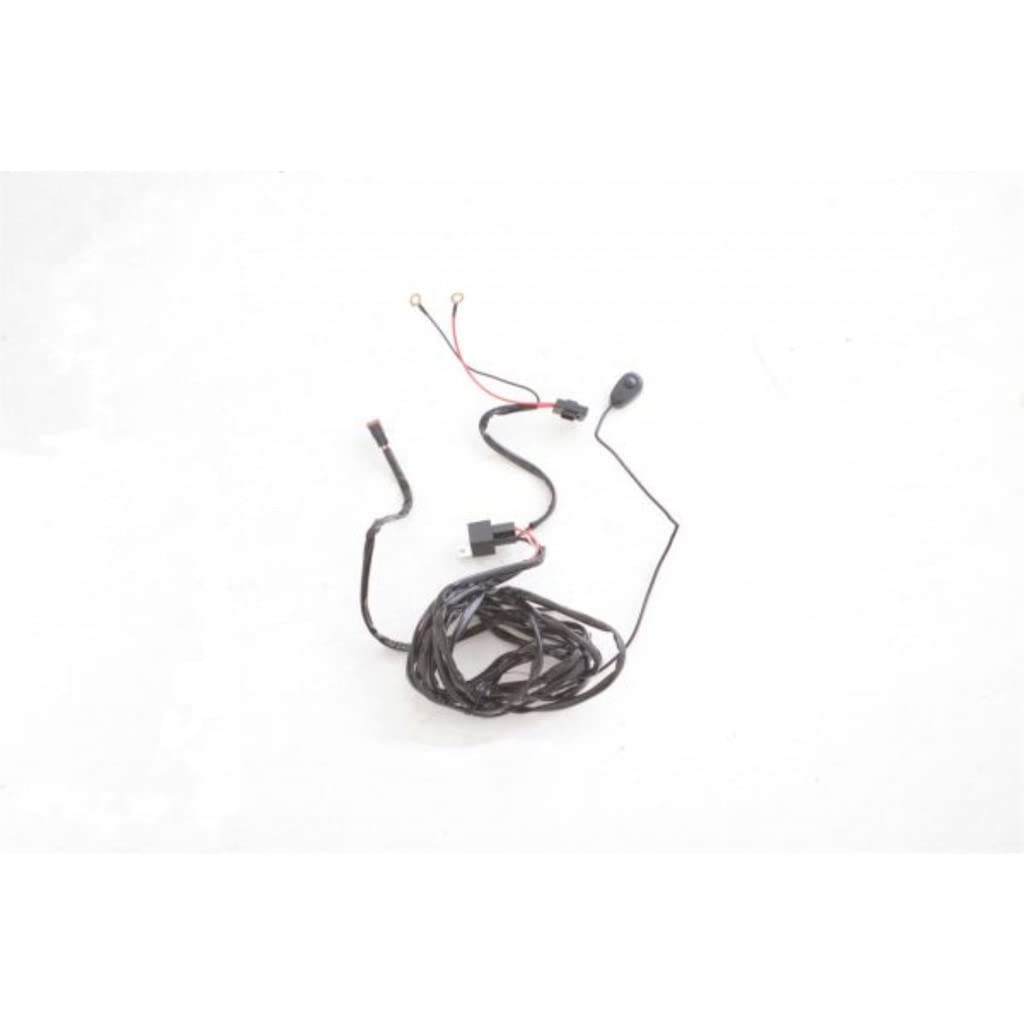 Universal Black Lund Bull Bar Light Kit with Wiring Harness - Heavy Duty Off-Road Lighting for Trucks & SUVs