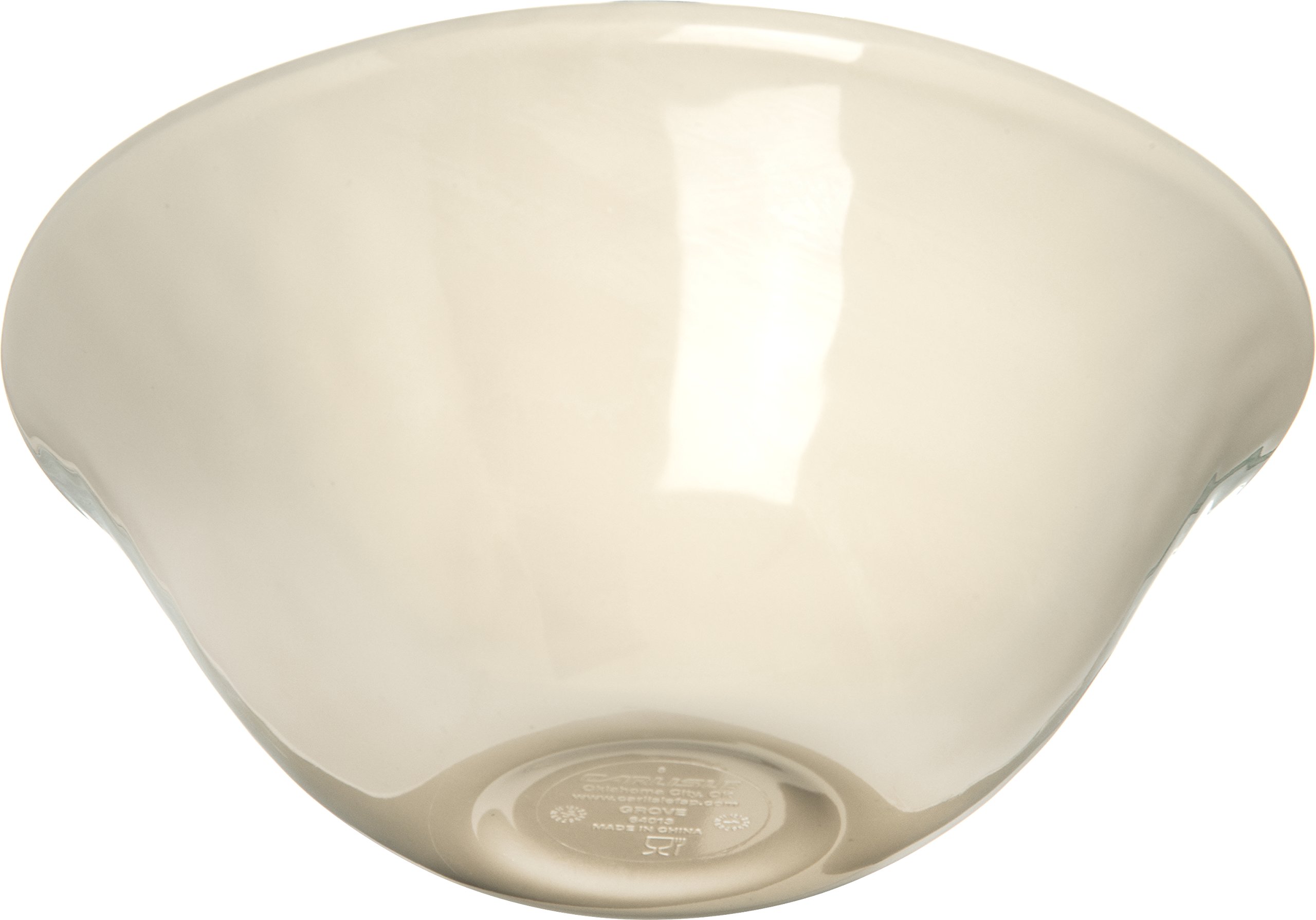 Carlisle FoodService 27oz Reusable Melamine Ice Cream Bowls - Durable Plastic Dessert Dishes for Home & Restaurant Use, Cream Color (Pack of 12) | Perfect for Ice Cream Parlors, Cafes, and Family Gatherings