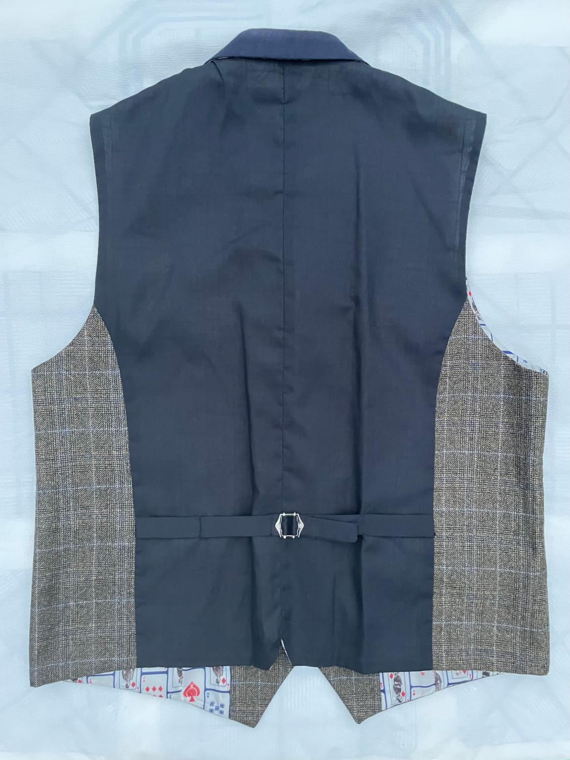 Cavani Sintan Brown Slim Fit Tweed Style Waistcoat Vest for Men | Formal & Casual Wear | Perfect for Weddings, Office & Special Occasions