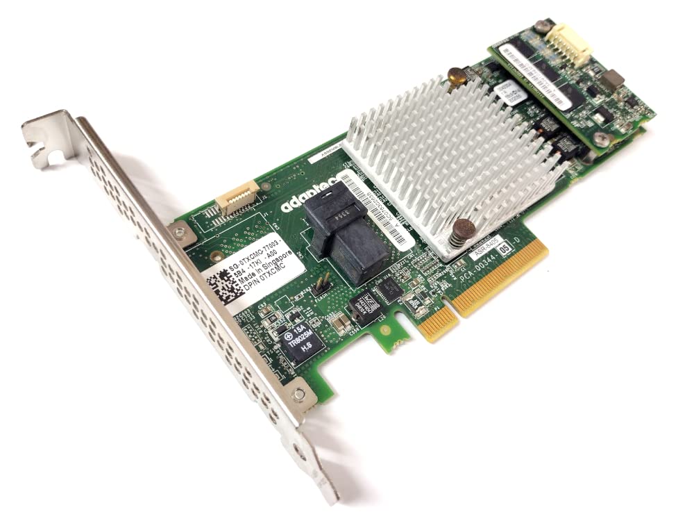 Adaptec 2277600-R RAID 8405 12Gb/s PCIe SAS/SATA Controller Card - Low Profile MD2 Adapter for Server & Workstation Storage Expansion (Brown Box) - Ideal for Data Centers, Enterprise Storage & High-Performance Computing