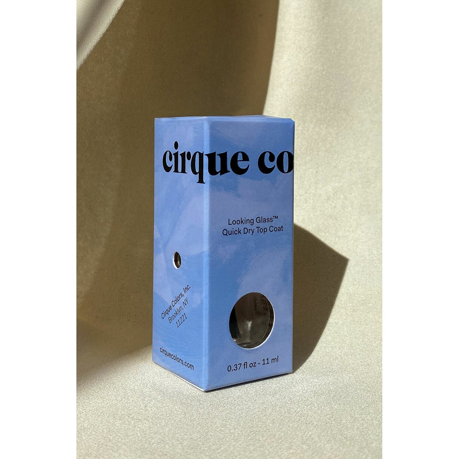 Cirque Colors Looking Glass Top Coat Nail Polish - 0.37 oz High Gloss Mirror Finish for Gel & Regular Polish - Perfect for Manicures, Pedicures & Nail Art