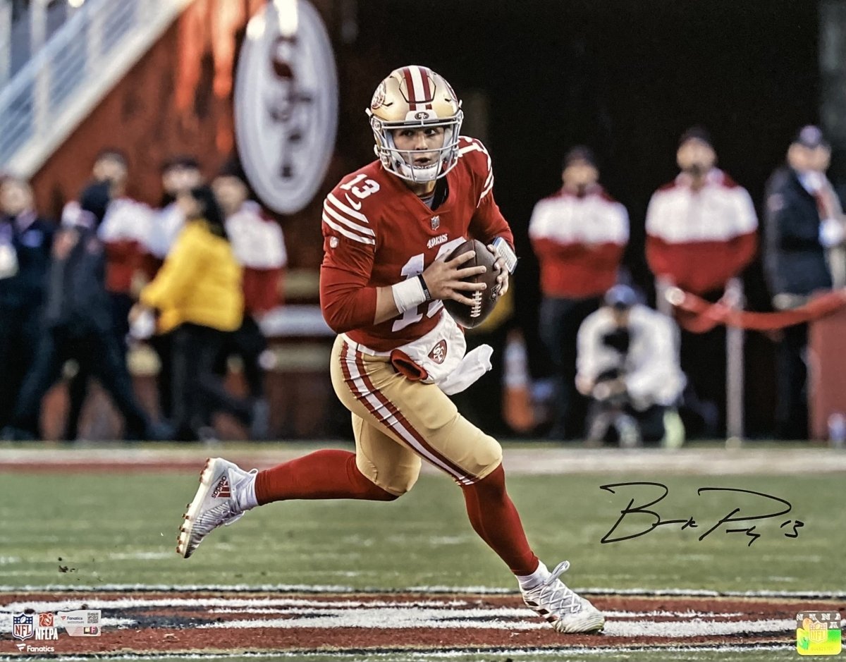 Brock Purdy Autographed 16x20 San Francisco 49ers Photo - Limited Edition NFL Memorabilia - Perfect for Football Fans, Man Cave Decor, and Sports Collectors