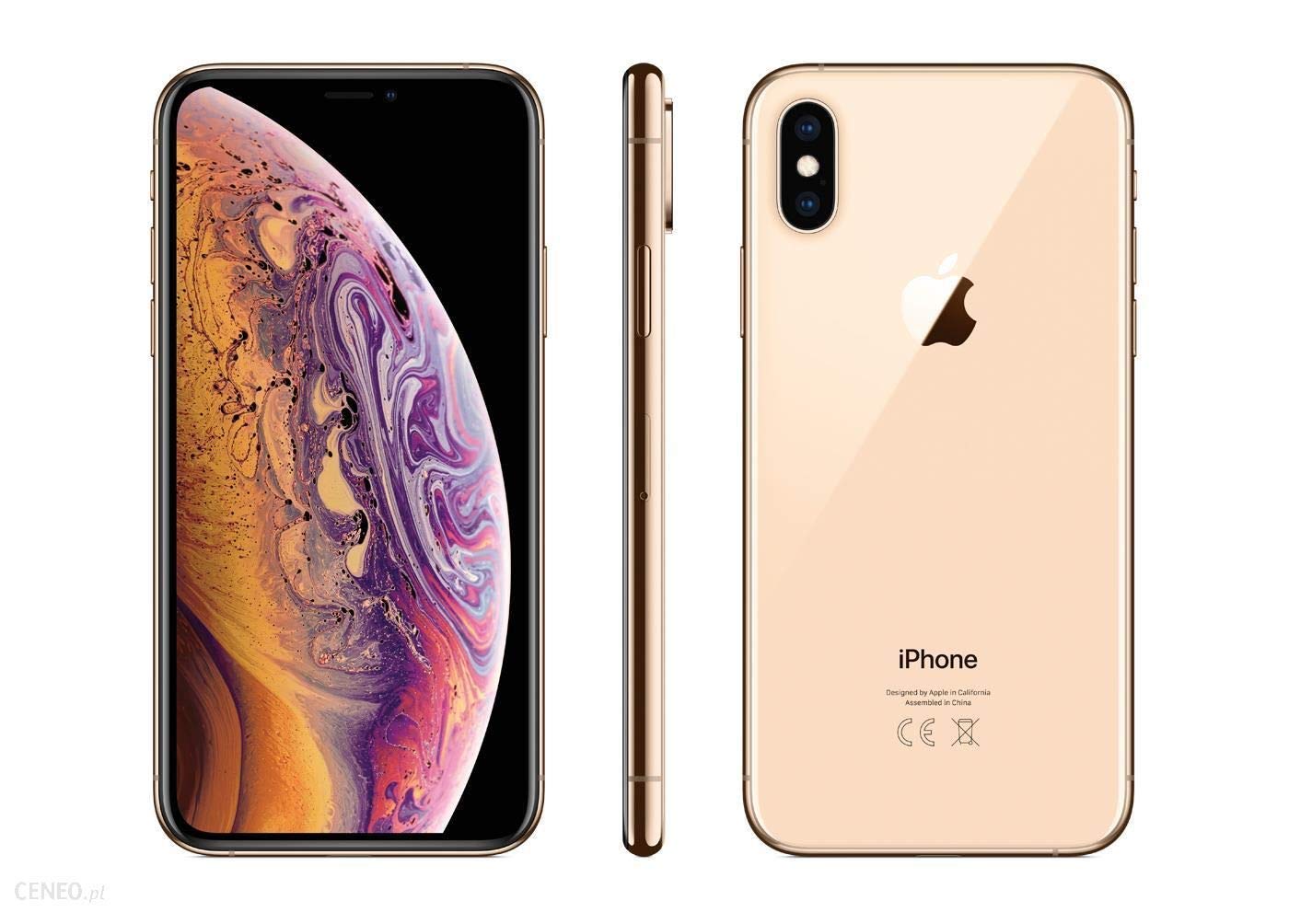 Apple iPhone XS Max 64GB Gold - AT&T Unlocked (Renewed Premium) Smartphone for Streaming, Gaming & Business Use