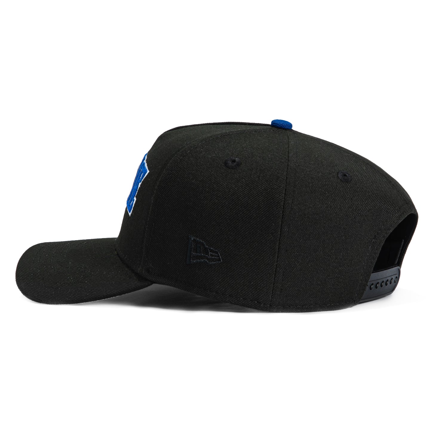 New Era 9Forty A-Frame Los Angeles Dodgers Snapback Hat - Black & Royal Blue | Adjustable Baseball Cap for Men & Women | Game Day, Streetwear, Sports Fan Fashion
