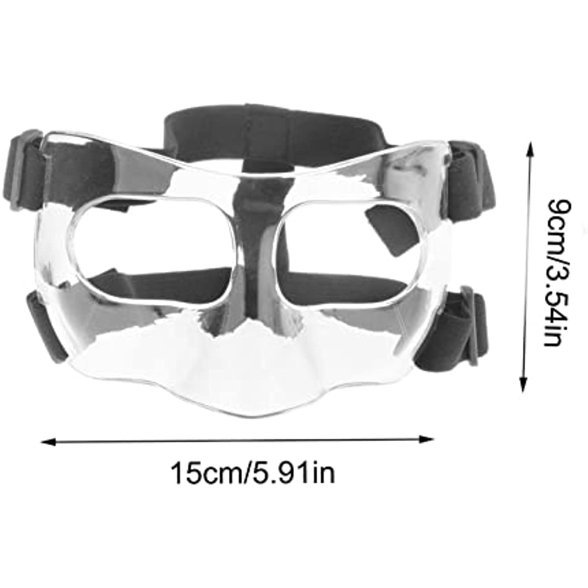 Adjustable Nose Guard for Broken Noses - Sports Face Protection for Men, Women & Teens - Softball & Basketball Safety Mask - Breathable & Comfortable Design (1 Pack) | Perfect for Contact Sports, Injury Recovery & Active Lifestyles