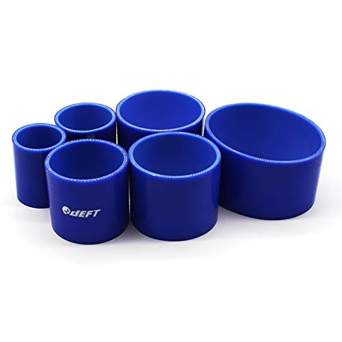 4 Ply Silicone Intercooler Turbo Intake Pipe Coupler Hose - 51MM Blue High-Temperature Straight Hose for Performance Car Upgrades | Perfect for Turbocharged Engines & Racing Applications