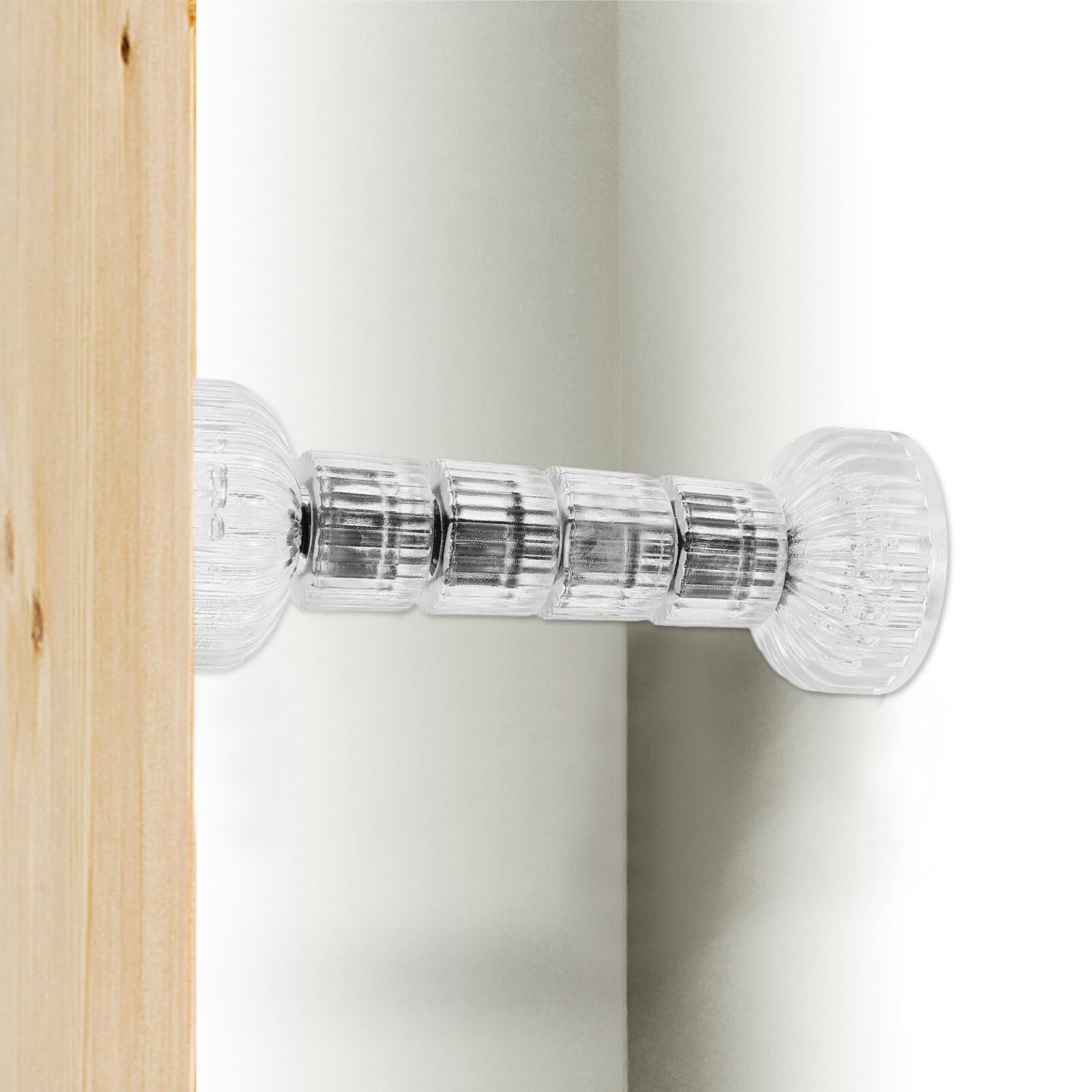 Homoyoyo 2-Pack Acrylic Bed Frame Stoppers - Anti-Shake Support Brackets for Threaded Bed Frames, Prevents Abnormal Noise & Movement - Perfect for Bedroom, Guest Room, Dorm, and RV Use