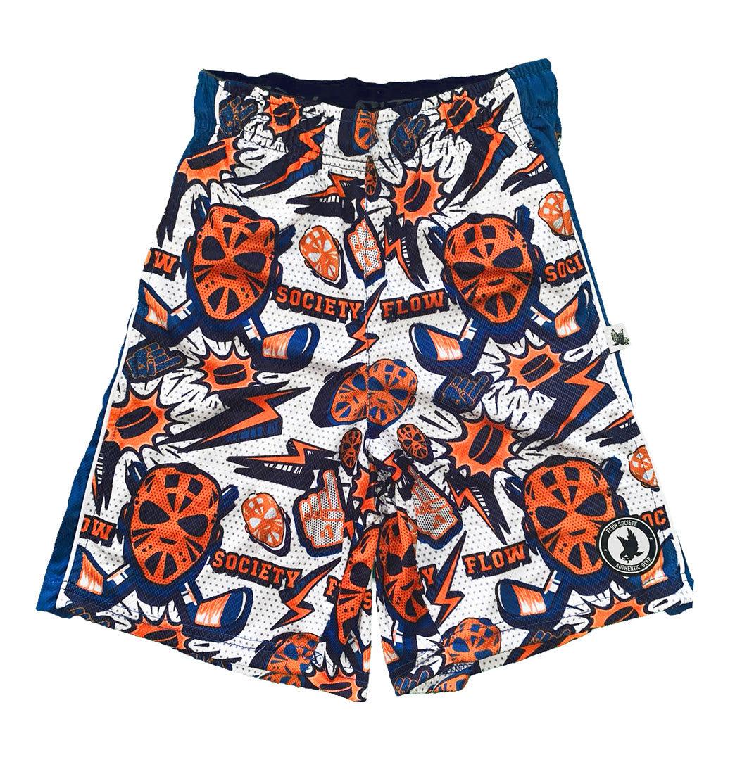 Boys White Hat Trick Flow Short - Lightweight Breathable Soccer Shorts for Kids - Perfect for Training, Matches & Outdoor Sports
