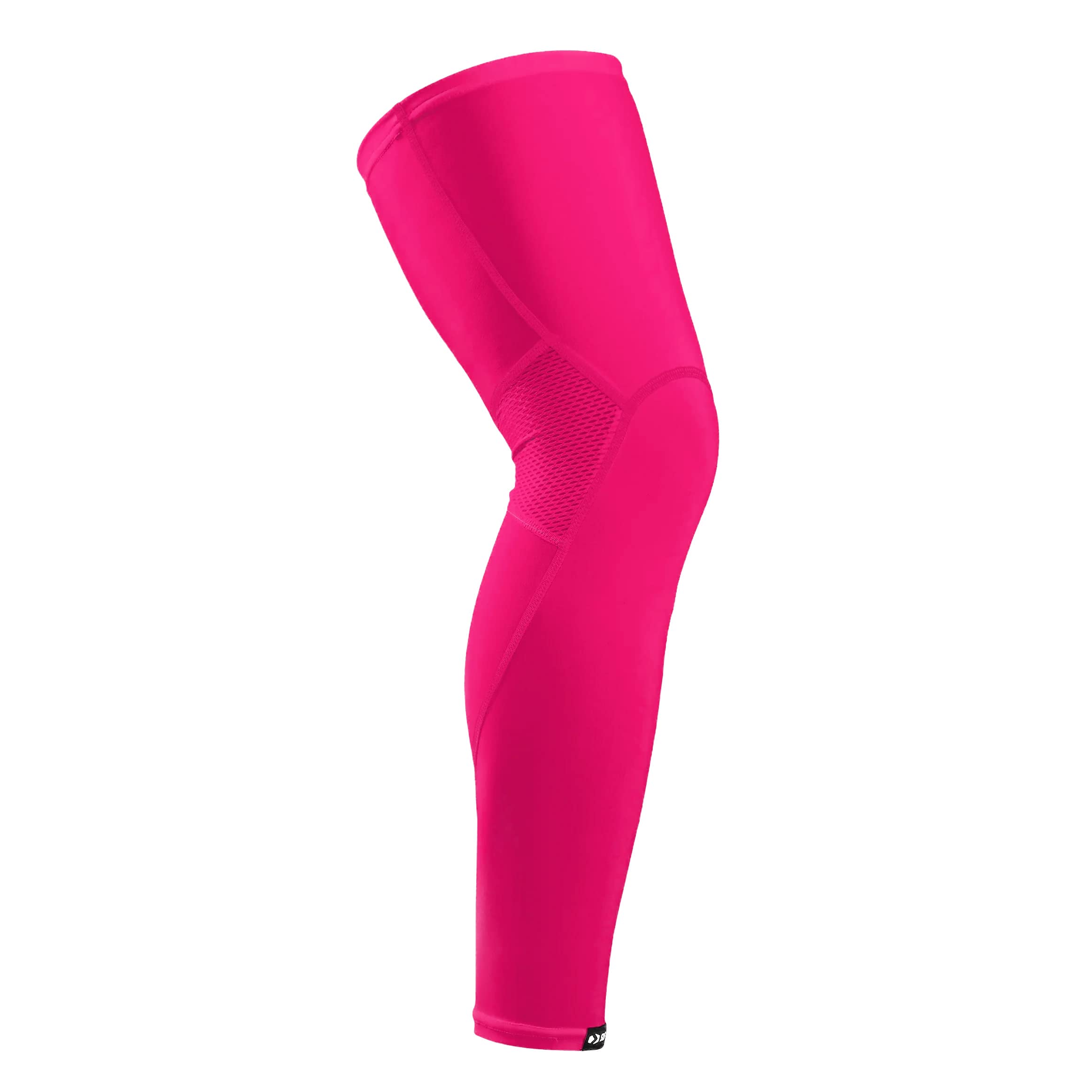 Hue Pink Pro Leg Sleeve - Compression Support for Running, Yoga & Sports - Breathable & Comfortable Leg Warmers for Women & Men
