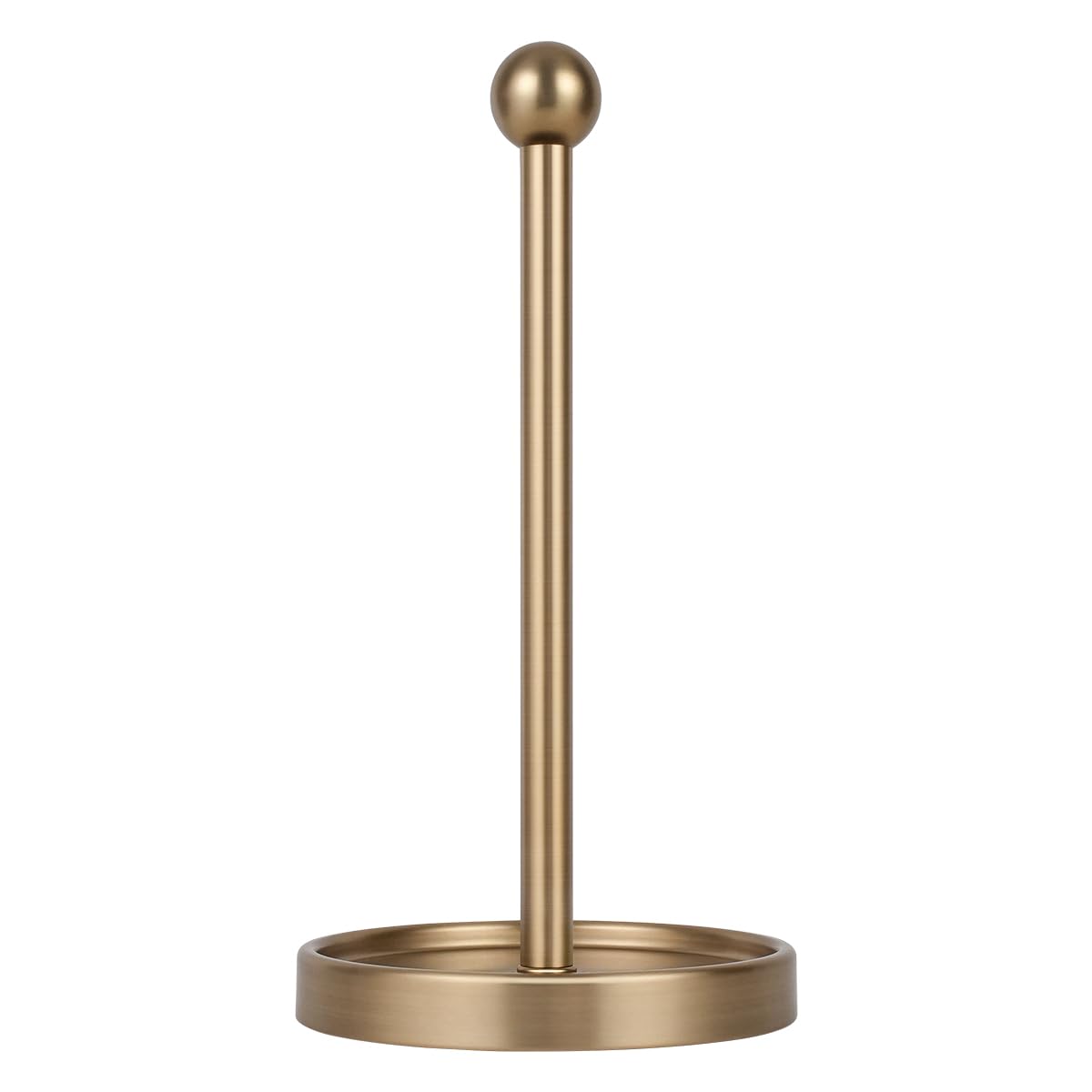 Ivilon Countertop Paper Towel Holder - Modern Sleek Ball Minimalist Design in Warm Gold - Perfect for Kitchen, Bathroom & Office Organization