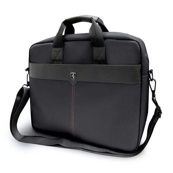 Ferrari Off Track 15-Inch Laptop Bag - Black (FEOCECB15BK) | Premium Business Backpack for Men & Women | Perfect for Office, Travel & College
