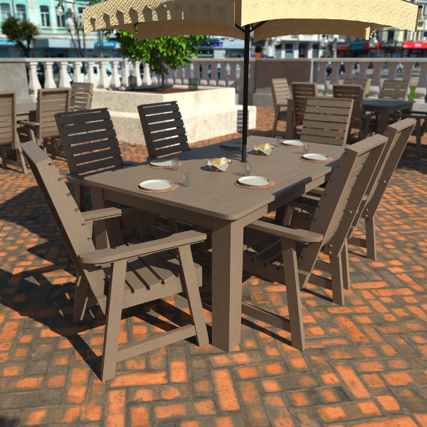 Glennville 7-Piece Dining Set - Modern Wooden Table & Chairs for Kitchen, Dining Room, Patio | Perfect for Family Meals & Entertaining Guests